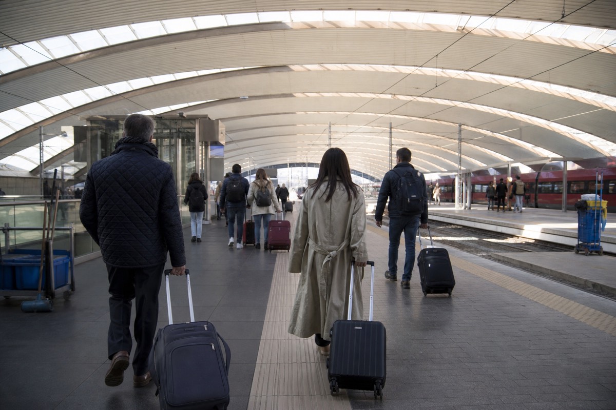 The concourse of Roma Termini, the central hub for getting around Rome